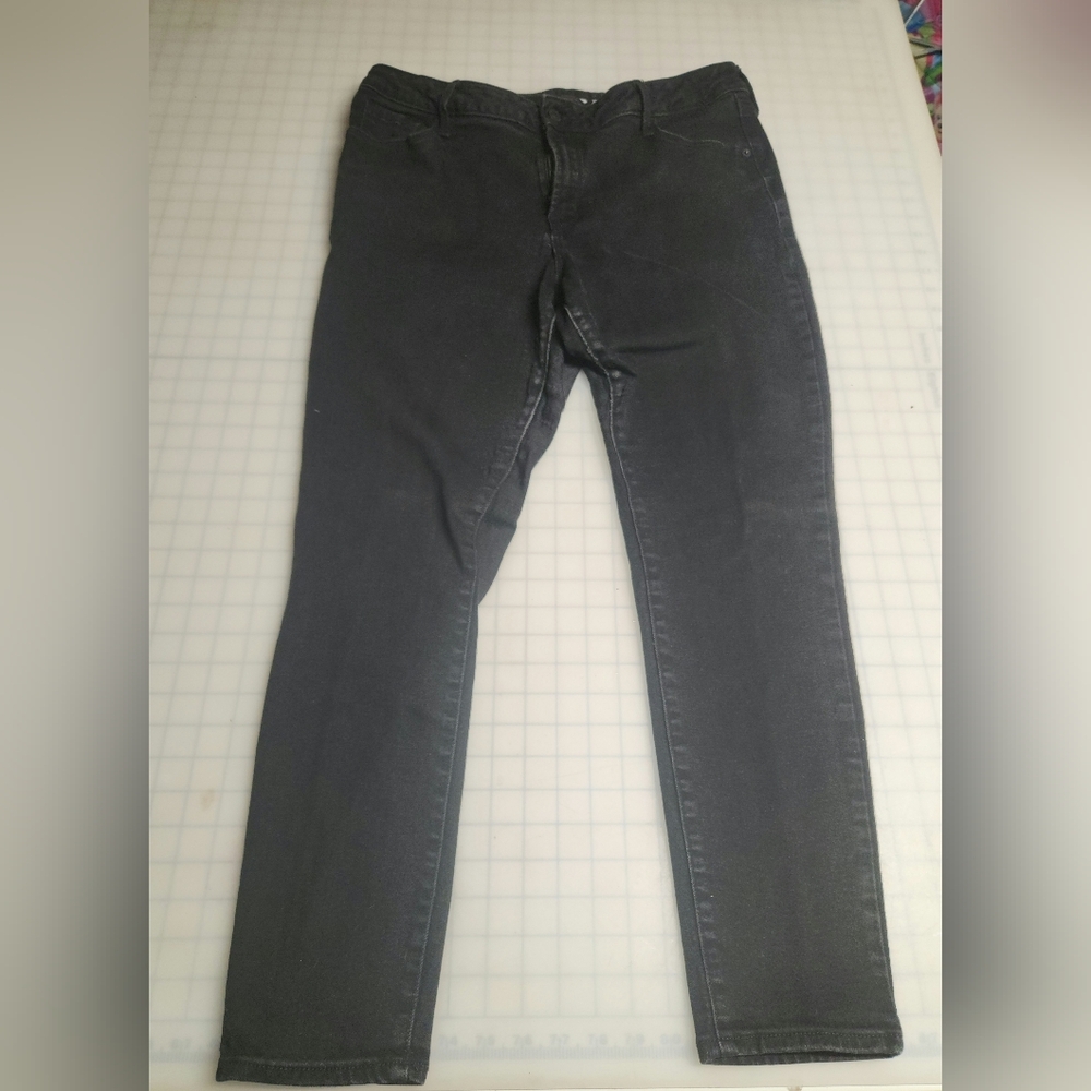 Old Navy Black Rockstar Jeans (Size 16)
